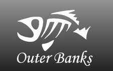 Outer Banks Fishing Window Sticker Decal - OBX picture