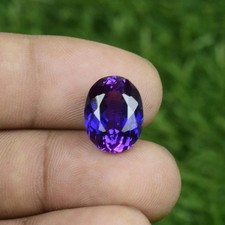 Very Clean 9.55 CT+ Natural Purple-Blue  Sapphire Certified Oval Loose Gemstone picture