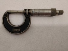 Vintage STARRETT USA No. 436 1 Inch Micrometer Caliper Machinist Tool picture