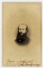 James JP Ball African American Photographer 1860 ID Gentleman CDV Photo Black picture