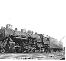 Vtg Illinois Central RR 2-8-2 Steam Locomotive 1456 Photo East St. Louis IL 1939 picture