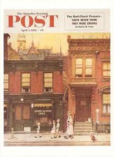 Saturday Evening Post April 4, 1953 Norman Rockwell Cover Print Sunday Morning picture