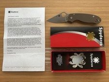 Spyderco #001V Sportsman’s Supply Exclusive Para 3 C223GPBN - Brown G10 - S35VN picture