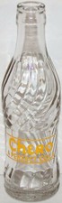 Vintage ACL soda pop bottle CHERO A Perfect Cola yellow label 1945 Nehi Bottling picture