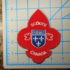 QUEBEC SCOUTS CANADA PROVINCIAL JACKET CREST Emblem 4 ¾