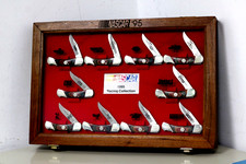 Vintage 1995 NASCAR Racing Collection 10 Piece Pocket Knife Set Bear MGC USA picture