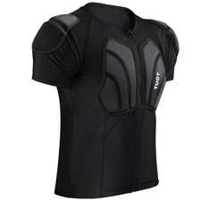 TUOYR Padded Compression Shirt Protective Chest Back Shoulder for Skating Ski picture