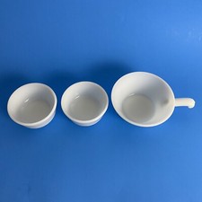 Anchor Hocking Oven Proof Milk Glass Custard Dish 434 & Handled bowl 240  picture