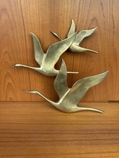 Vintage Mid Century Flying Geese Brass Wall art Decoration picture