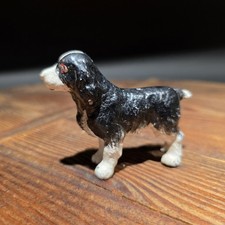 Vintage Antique Style Miniature Cast Iron King Charles Spaniel Dog Figurine Dog picture