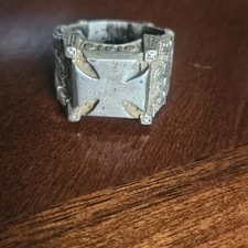 1940's GRMN Iron Cross Ring Size 11. 12.59 Grams picture