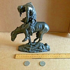 End Of THe Trail Sculpture After James Earle Fraser Ltd Ed NE Broken Leg Damaged picture