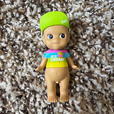 Sonny Angel Mini Figurine Plastic Removable Hat ICE CREAM Shirt w/ Hat picture