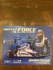 Brittany Force Signed  8 X 10 Card Nhra Drag Racing Autographed 2023 #1 picture