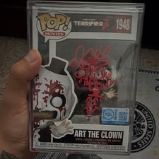 Funko Pop Movies Terrifier Art the Clown #1948 Autographed JSA CL85817 picture