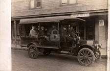 Cloverdale Post Office U.S. Mail Truck OR Oregon 1913 RPPC Photo Postcard COPY picture