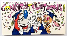 REN & STIMPY Graduation MONEY WALLET CARDS LOT 1993 Vintg DAKIN School UNused NM picture
