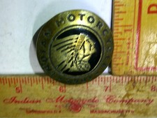 Indian screw-back concho vintage biker collectible old motorcycle accessory USA picture