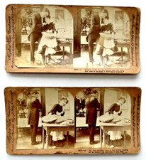 Lot of 2 Keystone View Company French Cook & Madam's Face picture