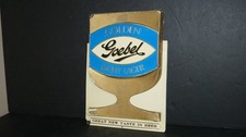 Vntg 1968 GOEBEL GOLDEN LIGHT LAGER Beer Plastic Pub Mancave Bar Wall Sign USA picture