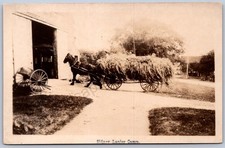 K45/ Eliot Maine RPPC Postcard c1910 Sidney Lanier Camp Barn Wagon 165 picture