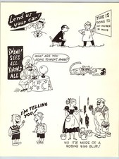1950's BUSINESS CLIP ART Original 8