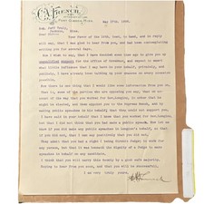 1906 Mississippi PoliticalArchive3 LettersJeff Truly Gov.RaceScandal & Patronage picture