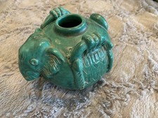 Thai Sawankholok celedon elephant vessel 4.5 by 5 inches picture