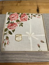 Vintage Home Beautiful by Vickie Tea Set 40x40 Tablecloth 4 Napkins Pink Roses picture
