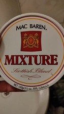 Vintage Mac Baren Mixture Scottish Blend T Pole Tin Tin Sealed Collectible picture