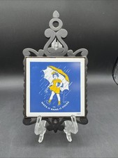 VTG Morton Salt Trivet Cast Iron Umbrella Girl When it Rains it Pour Japan. READ picture