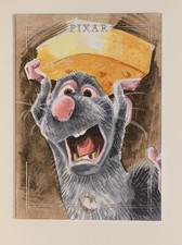 2026 TOPPS DISNEY CHROME—PIXAR REMY 1/1 SKETCH BY ARTIST Jason Sobol ONE-OF-ONE picture