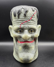Vintage 70's Frankenstein Head, Made by Paper Magic Halloween **Light Works** picture