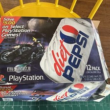 Diet Pepsi Box Final Fantasy VII  7, Cloud, Vincent, Aerith , 1998 picture