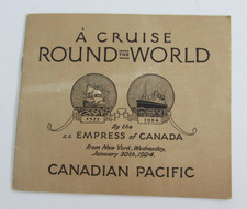 1924 SS Empress  of Canada Canadian Pacific CPR Round The World Brochure picture