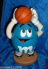 Tall M and M Candy Dispenser Blue Basketball Player Cute picture