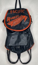 Harley Davidson Pacific Vintage Convertible Backpack/Shoulder Bag Leather USA picture