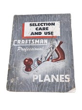 VTG Craftsman professional Plane selection car and use tool Manual booklet 1951 picture
