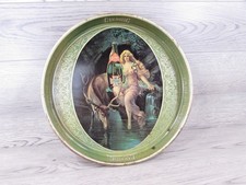 Vintage Metal Serving Advertising Tray Clysmic King Of Table Waters 14