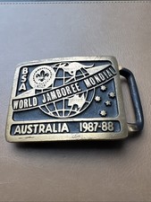 1987–88 World Scout Jamboree Australia Max Silber Friendship Gift Belt Buckle picture