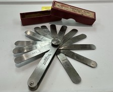 STARRETT 66 THICKNESS GAGE EDP 50314 .0025 to .025 Range w/Locking Device - Box picture