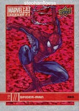 2021-22 Upper Deck Marvel Annual Pack Wars Red Parallel #79 Spider-Man picture