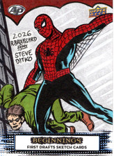 Upper Deck Marvel Beginnings Spider-Man Sketch Card by Rob Broussard picture