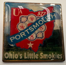 Vtg UA Local 577 Pin Portsmouth Ohio State Plumbers Pipefitters HVAC Smokies picture