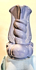 Vintage NILOAK Pottery WWII Winged Victory Twist Bud Vase 6.5