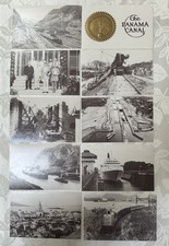 1977 Panama Canal Post Card Set 0f 10 The History Series picture