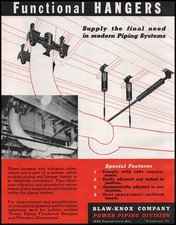 1941 Blaw Knox Company Power Piping Division Function Hangers Vintage Print Ad picture