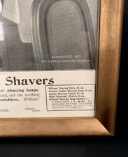 Antique Vintage WILLIAMS Shaving Soaps Advertising Copyrighted 1899 picture