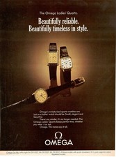 Omega De Ville Ladies Quartz 18 Ct. Gold 1979 Advertisement 1 Page Watch picture