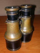 Antique COLMONT Paris Brass FIELD BINOCULARS Opera Glasses WWI Vintage French picture